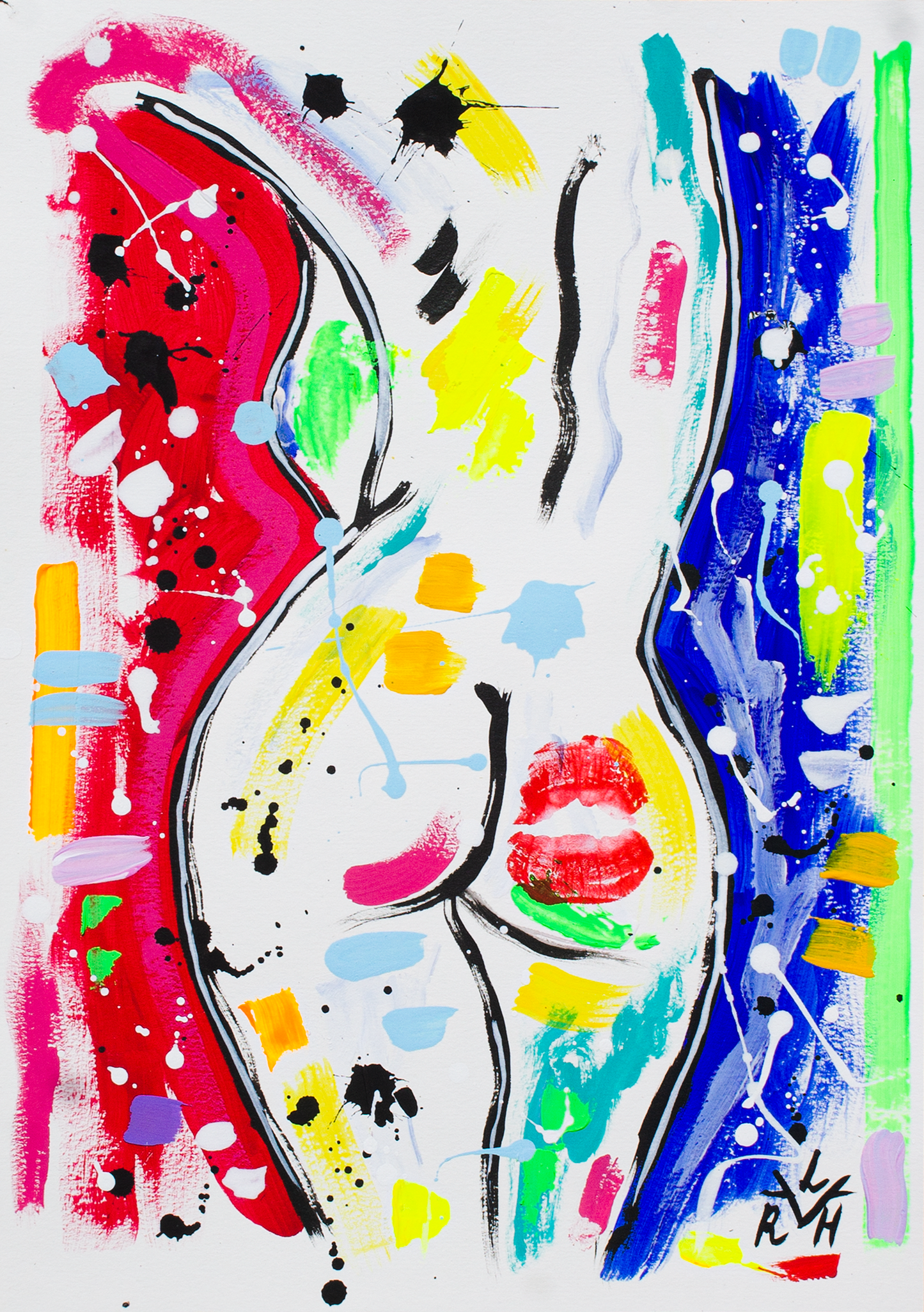 Fragments of Her #2 — Acrylic on Paper