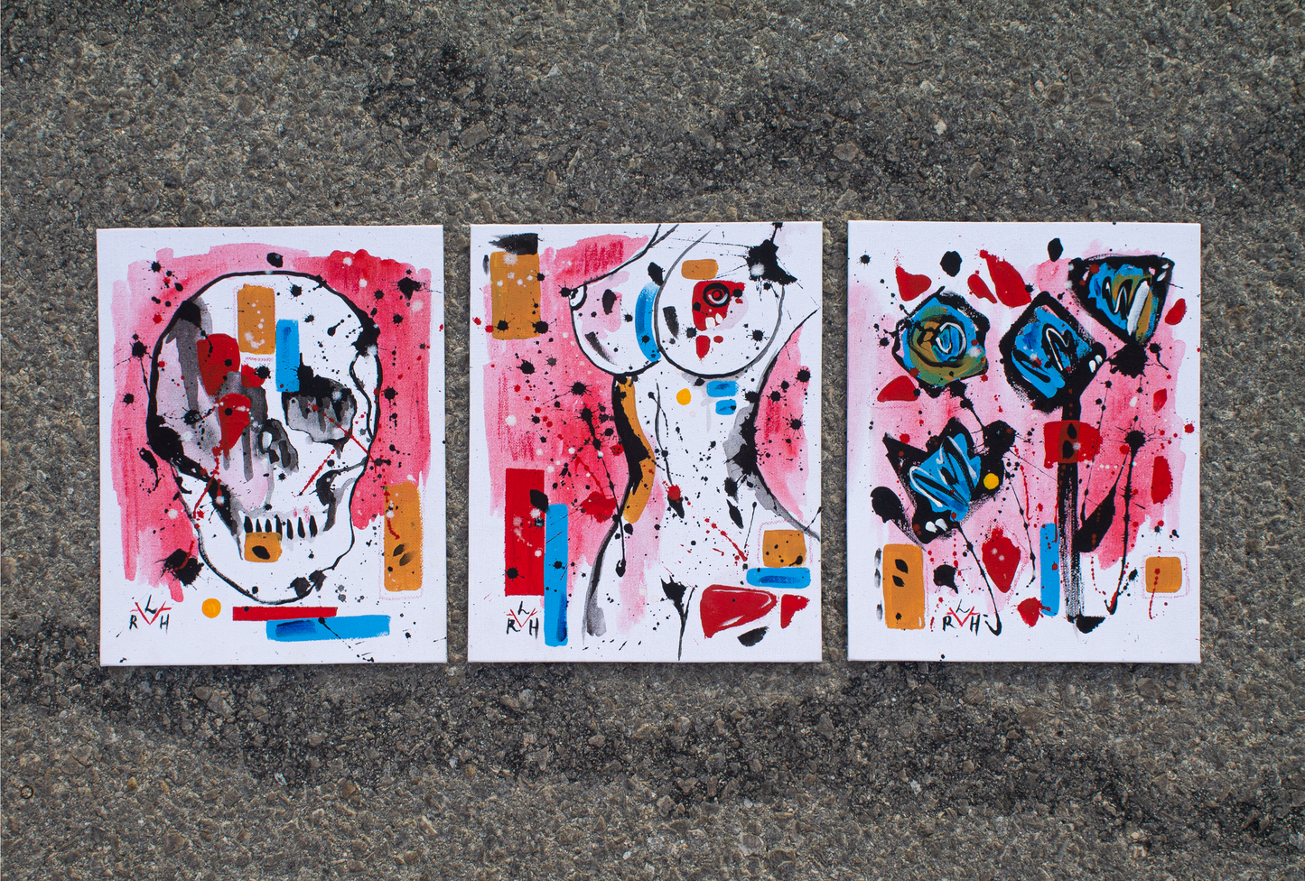 Rogue Harmony Series — Set of 3 Original Paintings