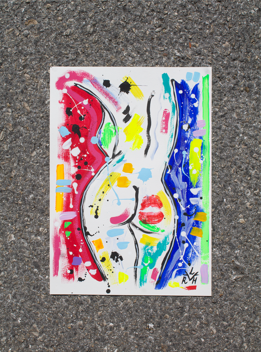 Fragments of Her #2 — Acrylic on Paper