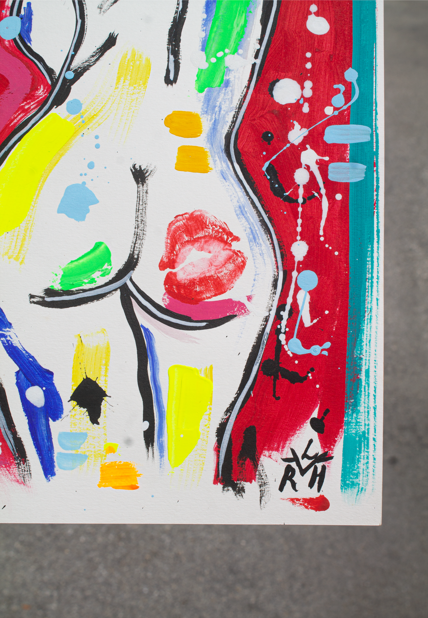 Fragments of Her #1 — Acrylic on Paper