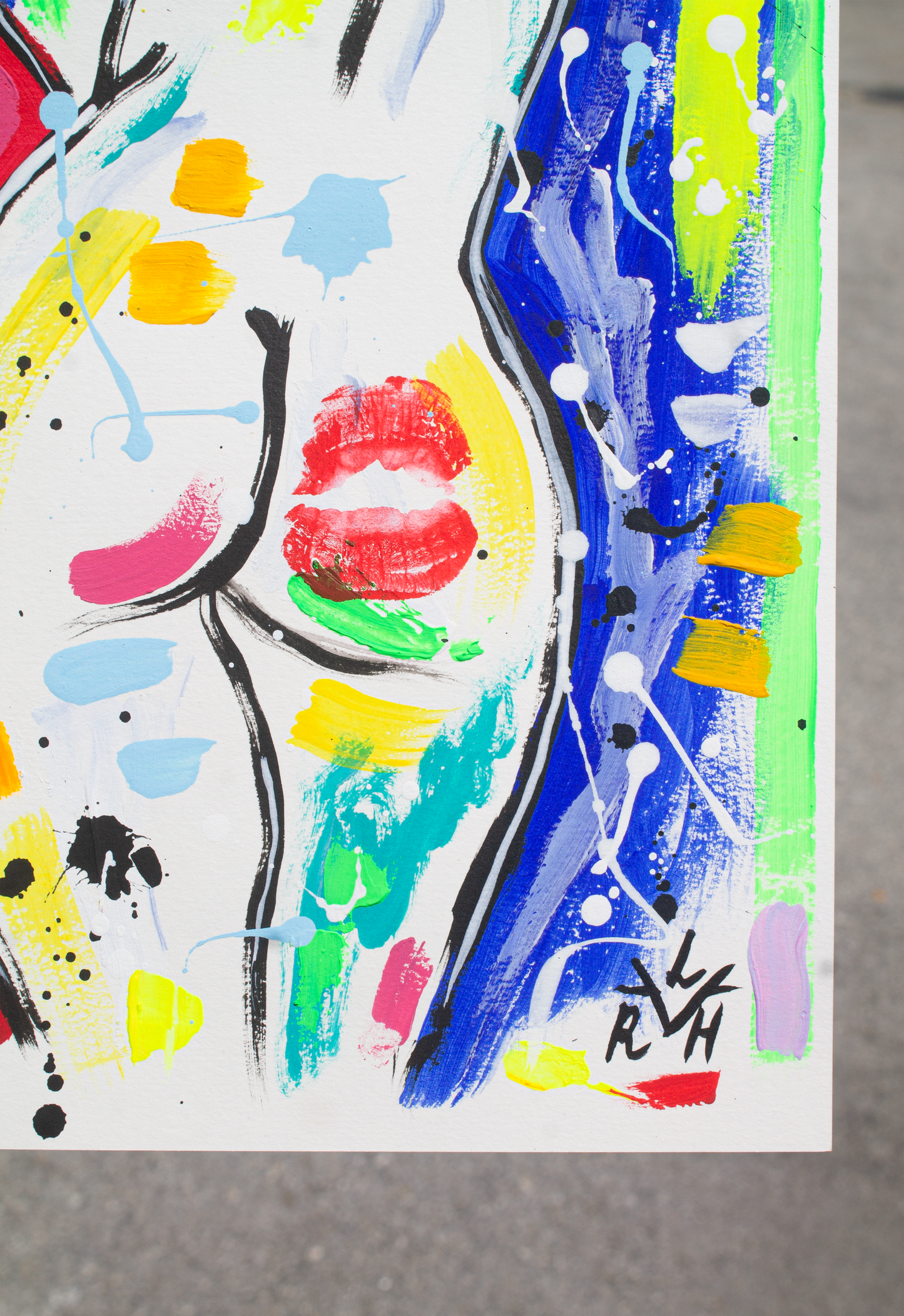 Fragments of Her #2 — Acrylic on Paper