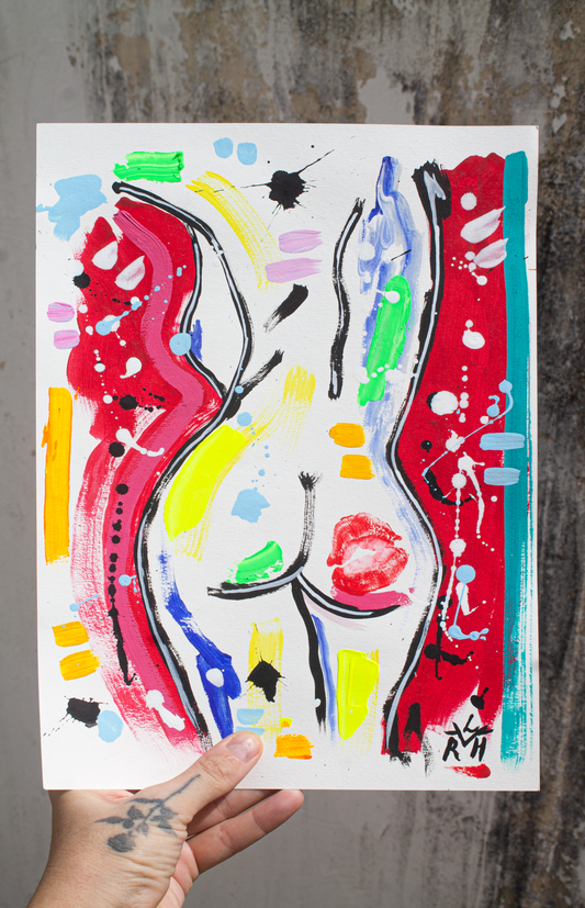 Fragments of Her #1 — Acrylic on Paper