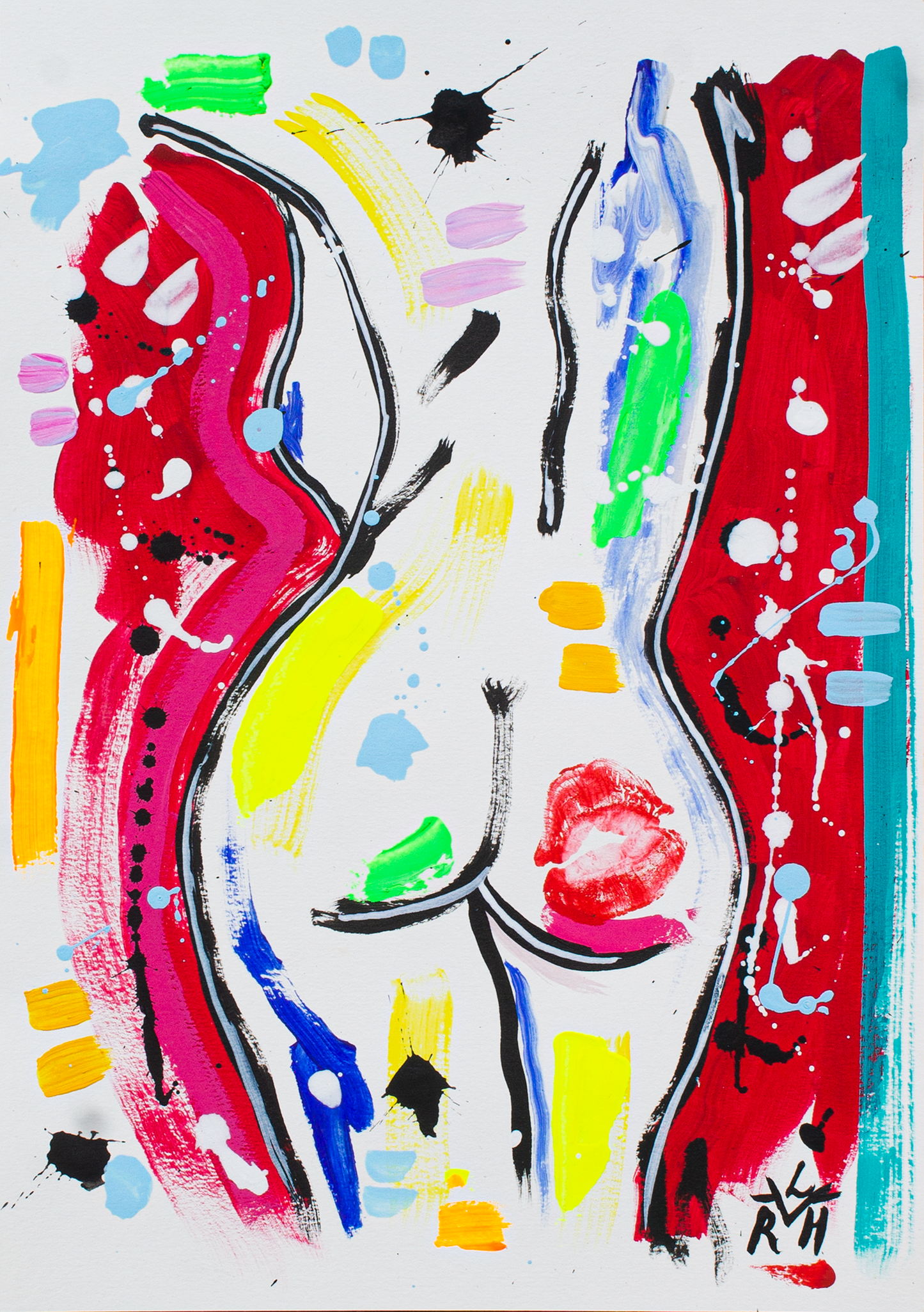 Fragments of Her #1 — Acrylic on Paper